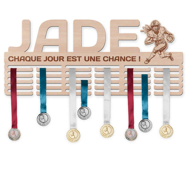 Porte-médailles - Football américain, femme 