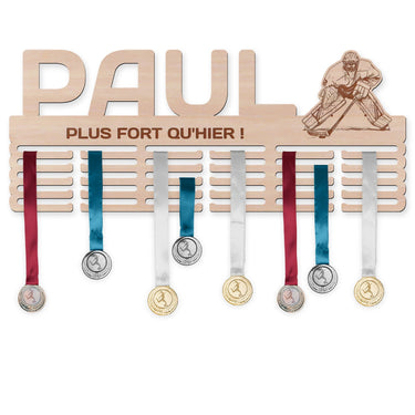 Porte-médailles - Hockey sur glace, gardien de but masculin 