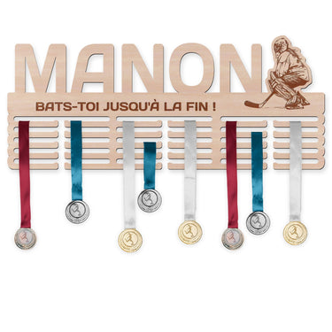 Porte-médailles - Hockey sur glace, femme bricoleuse 