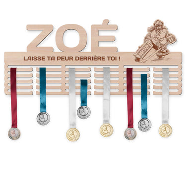 Porte-médailles - Hockey-balle, femme gardienne de but 