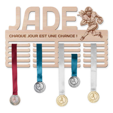 Porte-médailles - Football américain, femme 