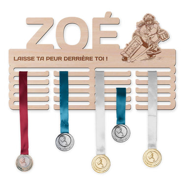 Porte-médailles - Hockey-balle, femme gardienne de but 