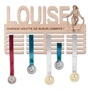 Porte-médailles - Corde à sauter, femme 