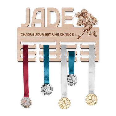 Porte-médailles - Football américain, femme 