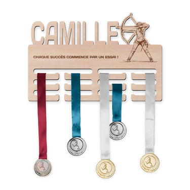 Porte-médailles - Tir à l'arc, femme 