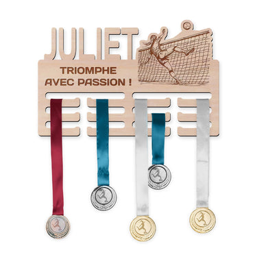 Porte-médailles - Football-tennis, femme 
