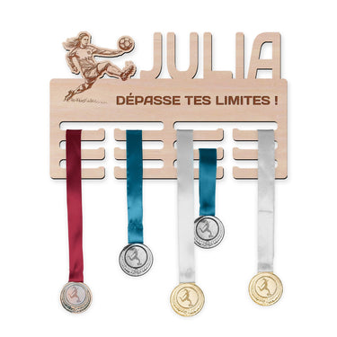 Porte-médailles – Football, femme 