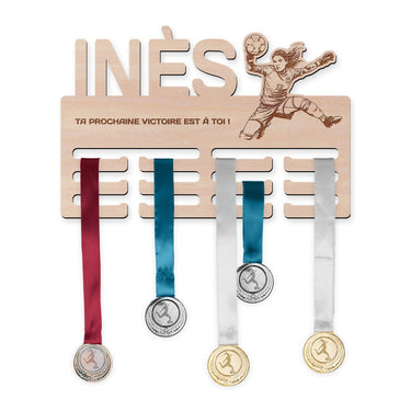 Porte-médailles - Football, femme gardienne de but 