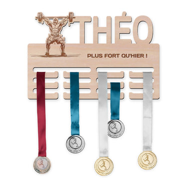 Porte-médailles - Haltérophilie, homme 