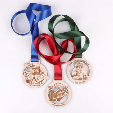 Médaille en bois sur mesure