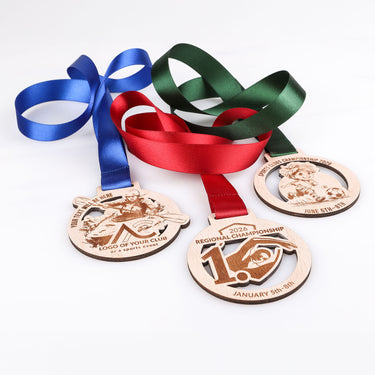 Médaille en bois sur mesure