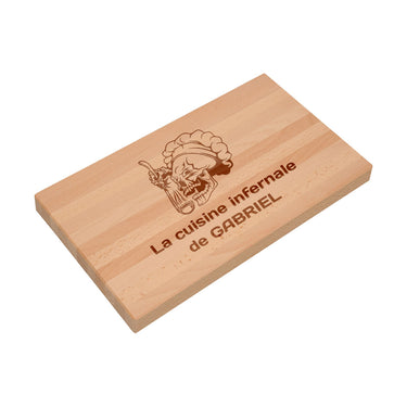 Planche à découper massive avec gravure, Maître de la cuisine 3 