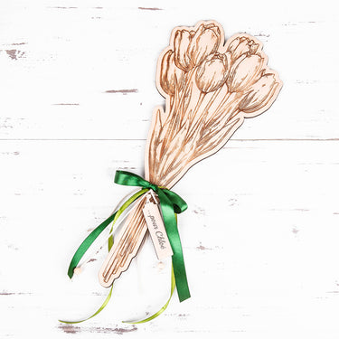 Bouquet en bois Tulipe 