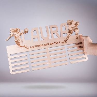 Porte-médailles - Hockey sur glace, femme bricoleuse 