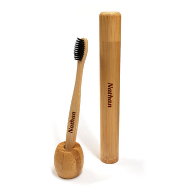 Brosse à dents en bambou - Noire 