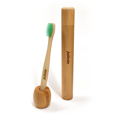 Brosse à dents en bambou - Vert 