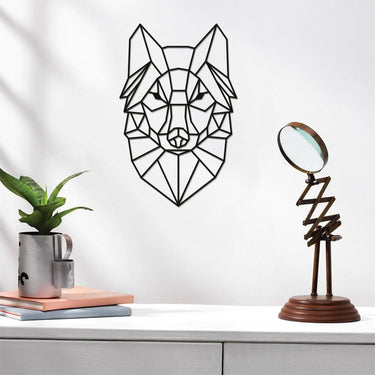 Décoration en bois - loup 